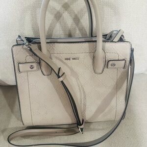 Nine West Taupe Satchel Bag